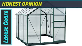 Outsunny 6' x 8' x 6.5' Polycarbonate Greenhouse: Best Heavy Duty Outdoor Greenhouse for