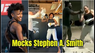 UFC fighter Angela Hill mocks Stephen A. Smith with perfect parody