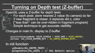 Online Graphics Couse OpenGL 2: Z Buffer