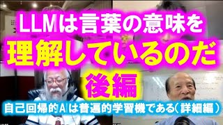 松田語録：LLMは言葉の意味を理解しているのだ（後編）