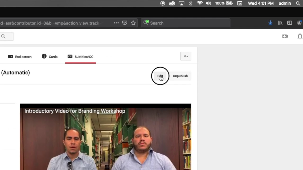 Youtube Closed Caption Tutorial Youtube