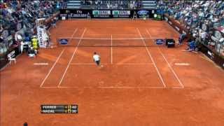 Ferrer's Hot Shot Defence Wins Rome Set Vs. Nadal