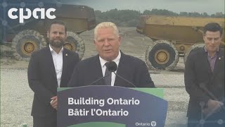 Ontario Premier Doug Ford on water infrastructure in Cobourg, bike lanes – September 23, 2024