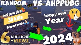 Random girl vs AHPPUBG 30kills🤯 || happy new year 2024😱 || #pubgmobile #gamingvideos #shortsyoutube