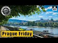 Prague Friday Walking Tour: Pařížská street, Old Town Square 🇨🇿 Czech Republic 4k HDR ASMR