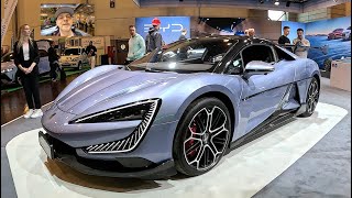 BYD Yangwang U9 e4 full electric supercar 1300hp super hyper sport car walkaround and interior V2360