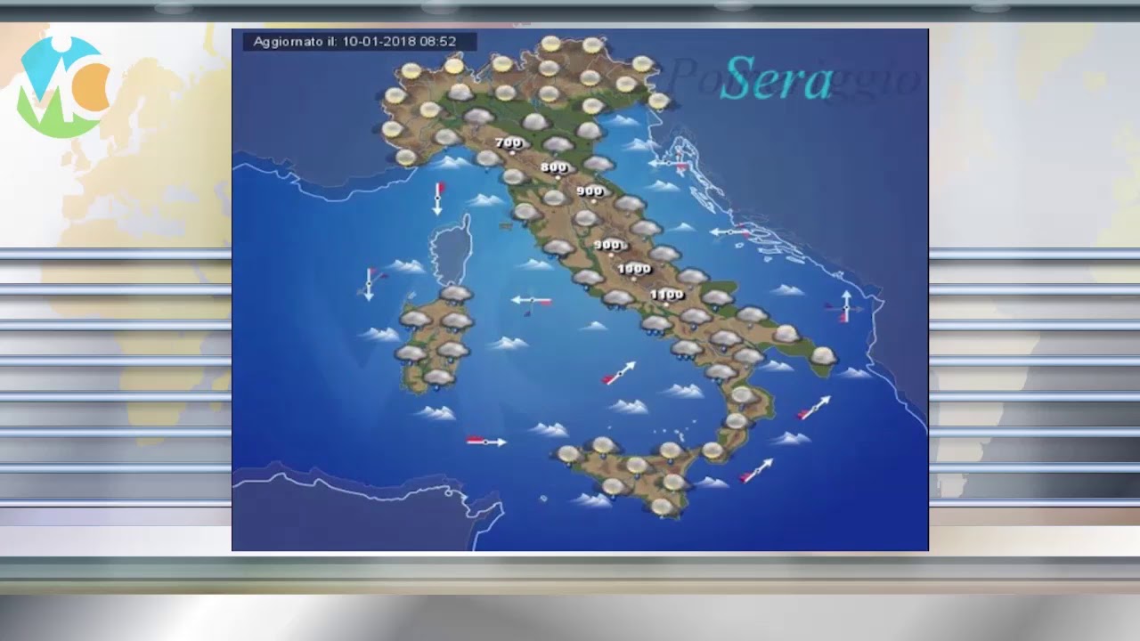 Meteo Domani 11 Gennaio 2018 - YouTube