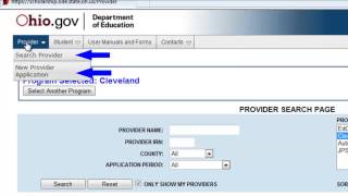 ODE - EdChoice and Cleveland Scholarship Application Navigation Overview