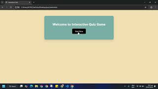 INTERACTIVE QUIZ GAME WITH HTML CSS JAVASCRIPT