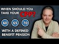 When Should You Take Your CPP If You Have A Defined Benefit Pension?