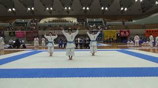 女子団体形 Tatami4 第3ラウンド グループ2 第41回近畿高等学校空手道大会