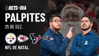 Apostas Imperdíveis: Palpites + Bilhetes Prontos para os jogos da NFL nesta quarta-feira (25/12)