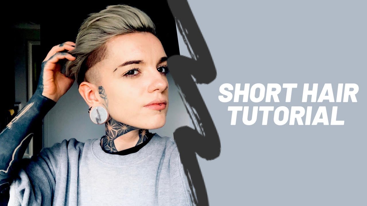 Girls Short Hairstyle Tutorial Tutorial Youtube