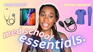 MEDICAL SCHOOL ESSENTIALS for First/Second Years: The MUST HAVES, Maybes, and MONEY WASTERS!!