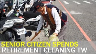 Senior citizen spends retirement picking up Taiwan’s litter | Taiwan News | RTI