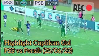 Hasil PSS vs Persib Hari Ini 1-1 Highlight Cuplikan Gol Minggu 25 Juni 2023