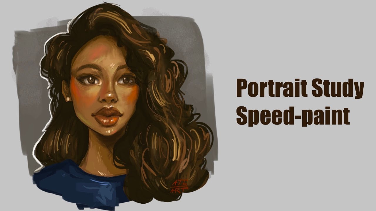 Speed Paint Portrait Study Procreate Youtube