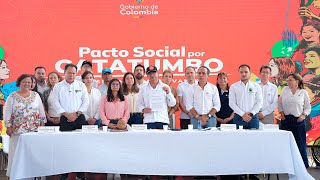 Palabras del Presidente Gustavo Petro, durante el lanzamiento del Pacto Social por Catatumbo