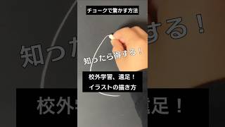 【ASMR]黒板アートが上手くなる！チョークで遠足の描き方#shorts#黒板アート#チョークアート#chalkart#artwork#drawing#viral#art#asmr#イラスト#先生