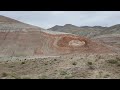 candy mountains on the highway to khizi azerbaijan