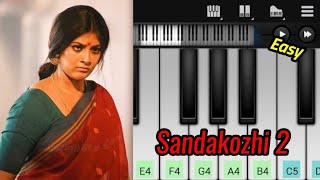 Sandakozhi 2 Villi BGM | Easy Piano Tutorial | Yuvanshankar Raja