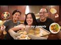 COOKING FOR MY PARENTS for a FULL DAY🍓🍜 (family vlog!)