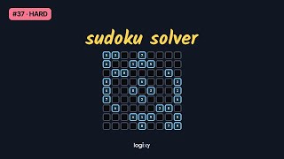 Sudoku Solver — LeetCode #37 (Hard) — Python | Logixy
