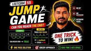 Jump Game LeetCode 55 | One Simple Trick to Solve It #leectcode55 #dsa #leetcode #python