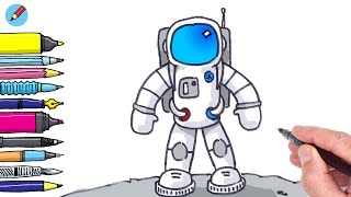 How to draw a Spaceman Real Easy - Full Spoken Tutorial