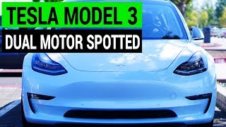 Dual Motor Tesla Model 3 Spotted