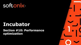 Softonix Incubator. Section #10 - Performance Optimization