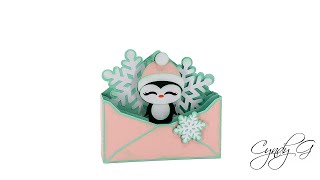 Penguin Envelope Box Card SVG Assembly Tutorial