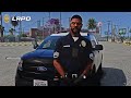 [Realistic] LAPD Patrolling Active Shooter In 4K Ultra Max Settings — FiveM Roleplay