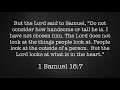 But the Lord Said to Samuel (1 Samuel 16:7 - NiRV) - Memorize Scripture with Song!