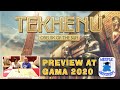 Tekhenu Obelisk of the Sun Board Game - First Look at GAMA Expo 2020