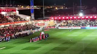 Gil Vicente - Sporting CP 0-0 the players are entering the Estadio Cidade de Barcelos 22.12.2024