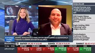 Aktif Portföy Fon Yönetimi Genel Müdür Yardımcısı Kıvanç Manzakoğlu / Bloomberg HT TV – 11.12.2024