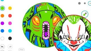 Wicked Clown \\ Kraken VIP custom skin  DRAW / AGARIO \\ creating best the skin