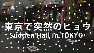 【速報】東京で突然のヒョウ（雹）Sudden Hail in Tokyo 2013-12-20