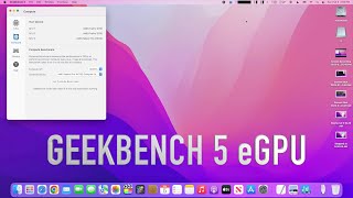 eGPU Benchmark 5 on Mac Pro 6,1