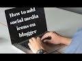 How to add social media icons on blogger || Blogspot || Rakesh Tech Solutions