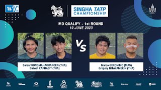 Saran/Siriwat Vs Marco/Gregory | SINGHA TATP CHAMPIONSHIP 2023 (MD Qualify - 1st Round)