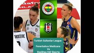 FENERBAHÇE MEDICANA VS BEŞİKTAŞ(BJK) Volleyball Full Summary. Turkish  Sultanlar League. 01/20/2025