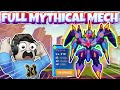 I Finally got a Full Mythical Parts Mech Bot Max Level in Bot Clash and the Damage is Insane