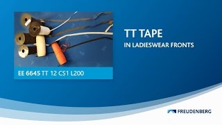 TT Tape from Freudenberg in Ladieswear Fronts