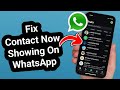 How to Fix Contacts Not Showing on WhatsApp | Quick & Easy Solution!