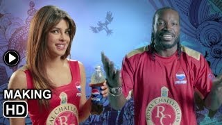 Making - Pepsi IPL 6 advertisement with  Priyanka Chopra and Chris Gayle