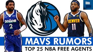 Mavericks Free Agency Rumors: Top 25 Free Agents AFTER 2023 NBA Draft Ft. Kyrie Irving & Bruce Brown
