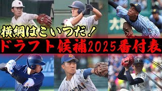 【2025年プロ注目を一挙紹介】横綱は聖地を沸かせたあの剛腕投手！ドラフト候補番付を発表！