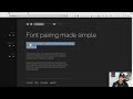 the easiest way to find font pairings helpful websites episode 102